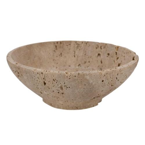 Hestia Travertine Decorative Bowl