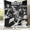 SUGA Agust D Kpop B-BTS Flannel Blanket,Ultra Soft Warm Plush Throw for Home Bedroom Bed Sofa Cover Office Camping Picnic Gift