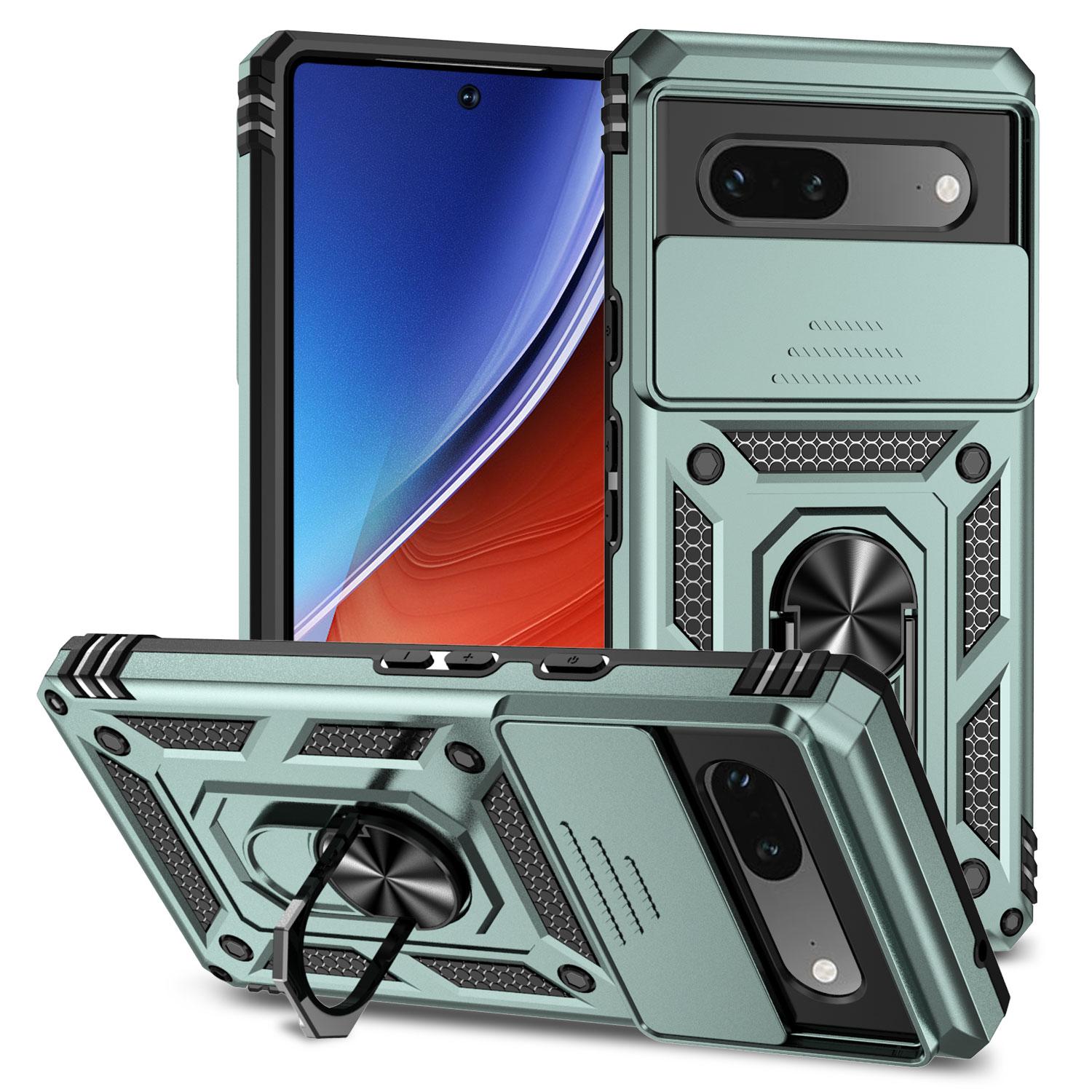 Для Google Pixel 6A Чехол Google Pixel 6A Fundas Coque Slide Lens Магнитный держатель кольца Задняя крышка Pixel 6A For Pixel 6A