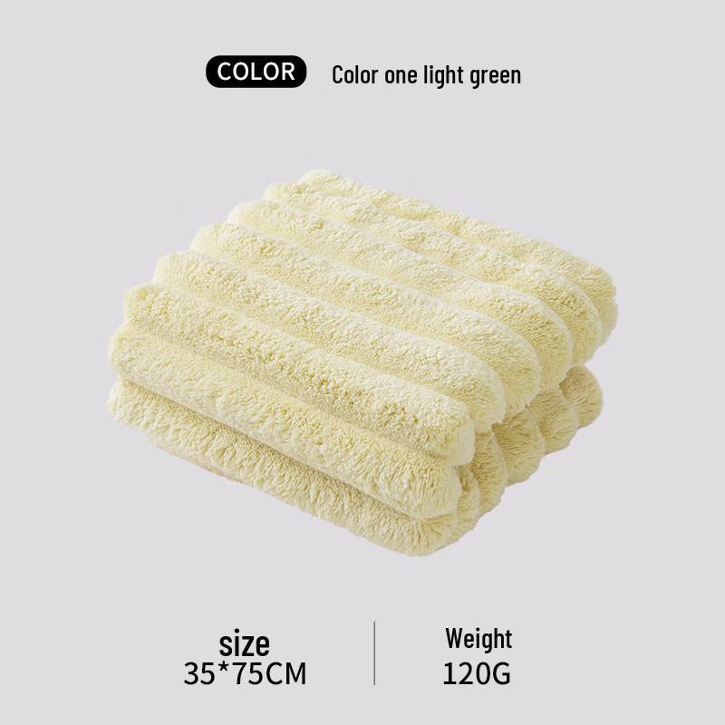 Coral Fleece Striped Quick-Dry Face Towel