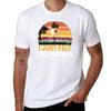 Jogging I Just Felt Like Running Graphic Essentia Tshirt Stylish Graphic Short Sleeve Top Tshirt