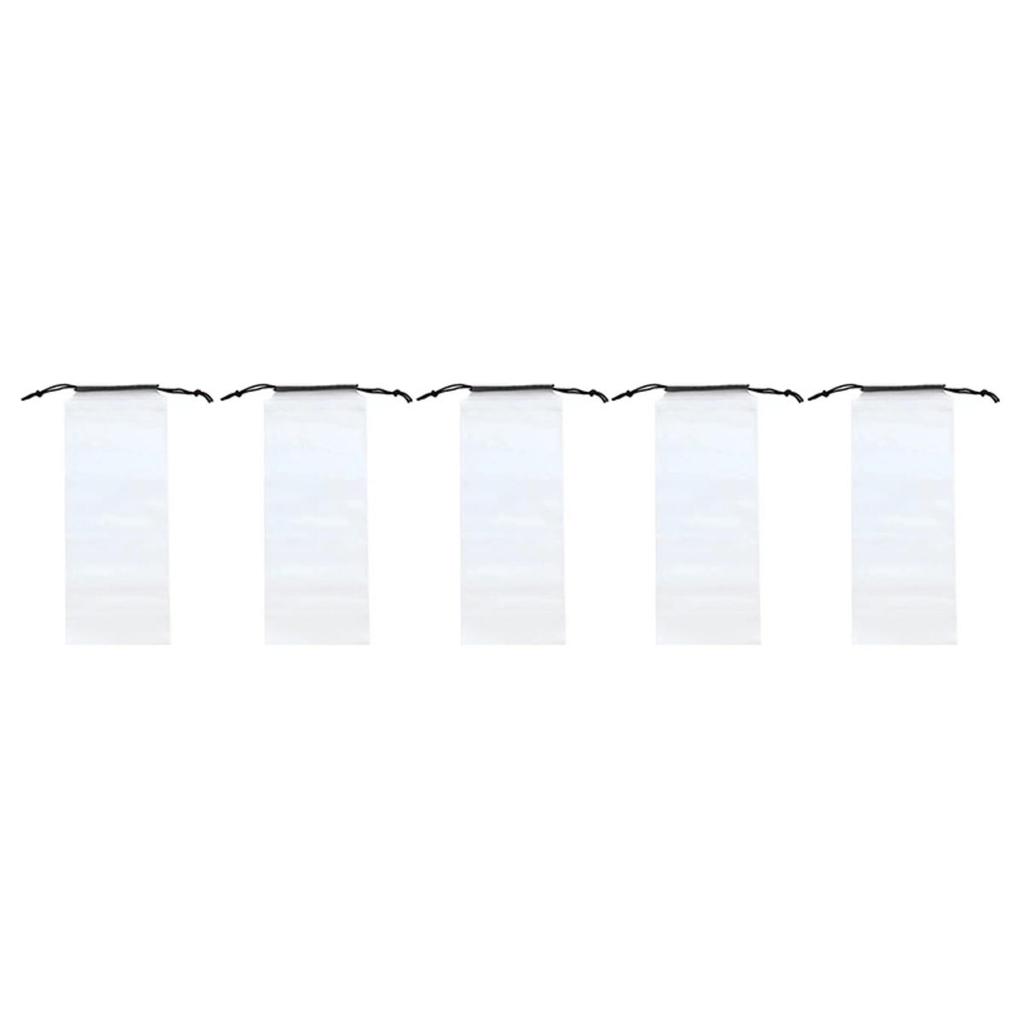 1/2/3/4/5/10PCS Wet Umbrella Covers Clear Portable Reusable Umbrella Storage Bag Waterproof Travel Umbrellas Sleeves with Drawstring