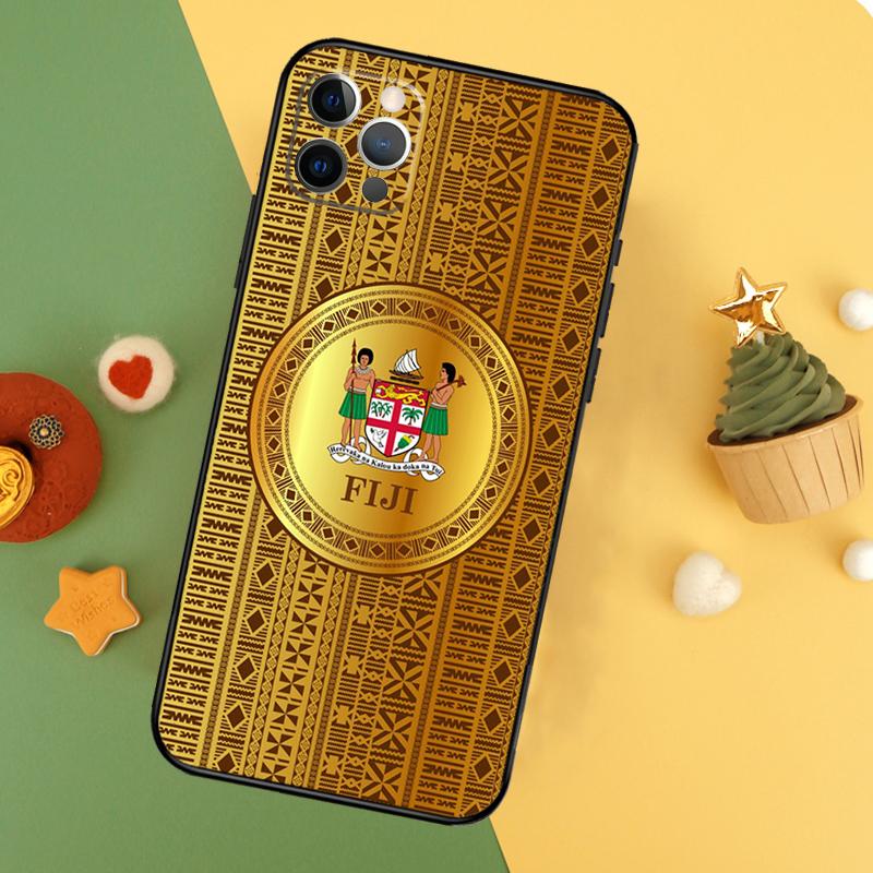 Fijian Masi Tapa Phone Case For iPhone 17 17Air 16 16E 15 14 13 12 11 Pro Max 12 13 Mini Shockproof Cover