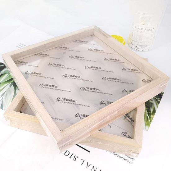 Moldura de foto sem rebarbas Artesanato DIY Acrílico Crianças Pintura Moldura de exibição Decoração de casa