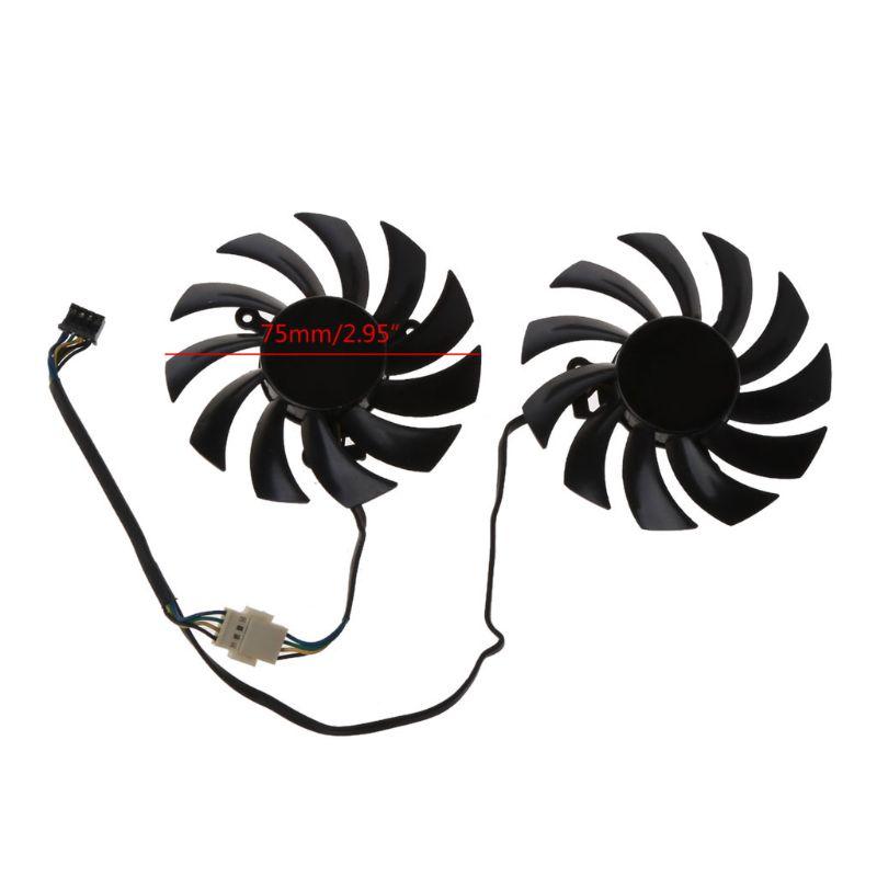 Graphics Card Cooler Fan for MSI 6930 7850 GTX 550 750 770 Ti 7870 GPU Server Cooling Fan 75mm 4Pin Video Card Cooling
