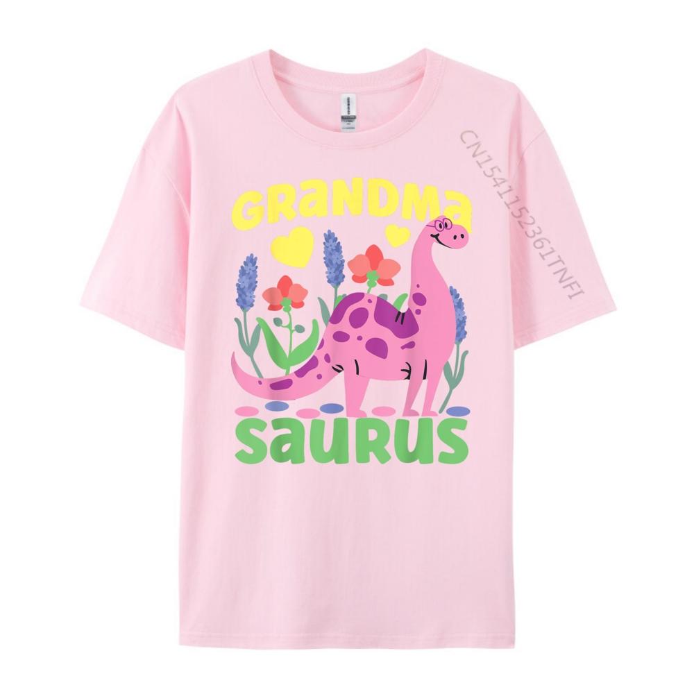 Grandma Saurus Dinosaur For Funny Grandmother Harajuku T Shirt Homme Easter Day