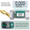 Epidioxi Digital Flow Meter, Turbine Flow Meter, High Accuracy ±1% with Instantaneous and Accumulative Flow Measurement, Stainless Steel, for Water, F