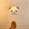 Cute Red Panda Plush Keychain With Scent And Pullable Tail Mini Stuffed Animal Pendant Ornament