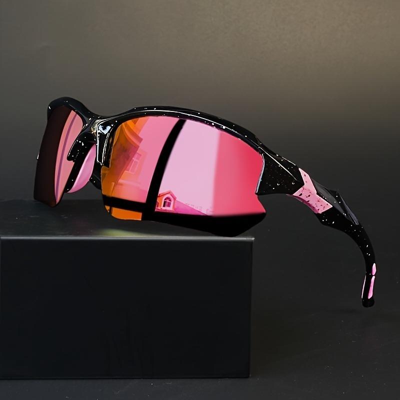 2PCS Fashion Half Frame Sports Glasses Classic Style Star Purple Dream Pink Eyewear