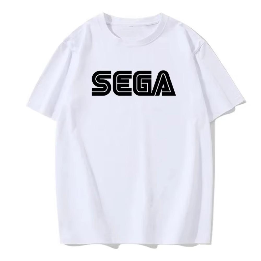 Ny ankomst Sega logotyp bokstavstryckt herr T-shirt sommar fritid kortärmad mode streetkläder Harajuku stor herr T-shirt