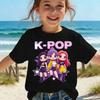 Kpop Children's T Shirt Cartoon Graphic Short Sleeve Summer Comfortable Top Funny Gift for Fans Harajuku T-Shirts Girls Clothes
