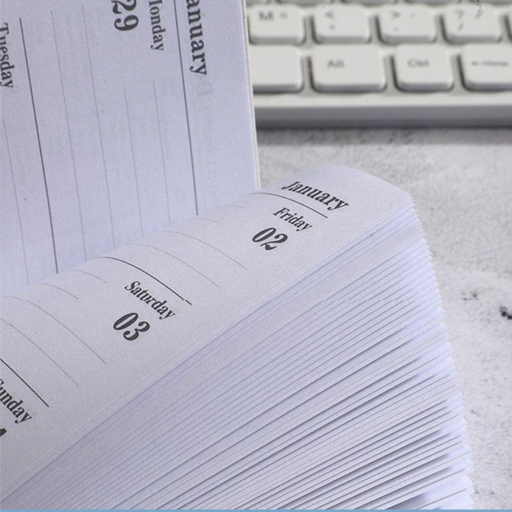 To Do List Appointment Notebooks A6 English Notepad High Quality 2026 Agenda Book  School Office