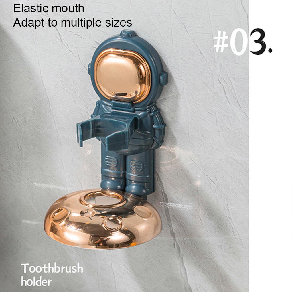 Astronaut Toothbrush Holder And Easy To Install Stylish Solution To Toothbrushes Organized