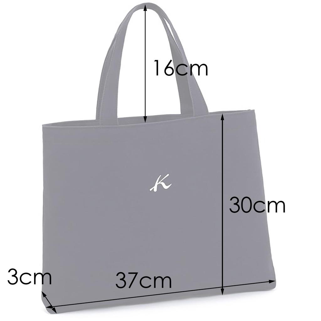 Kitamura Canvas Tote Bag, A4 Size, BN0002, Dark Blue (Navy), 10101