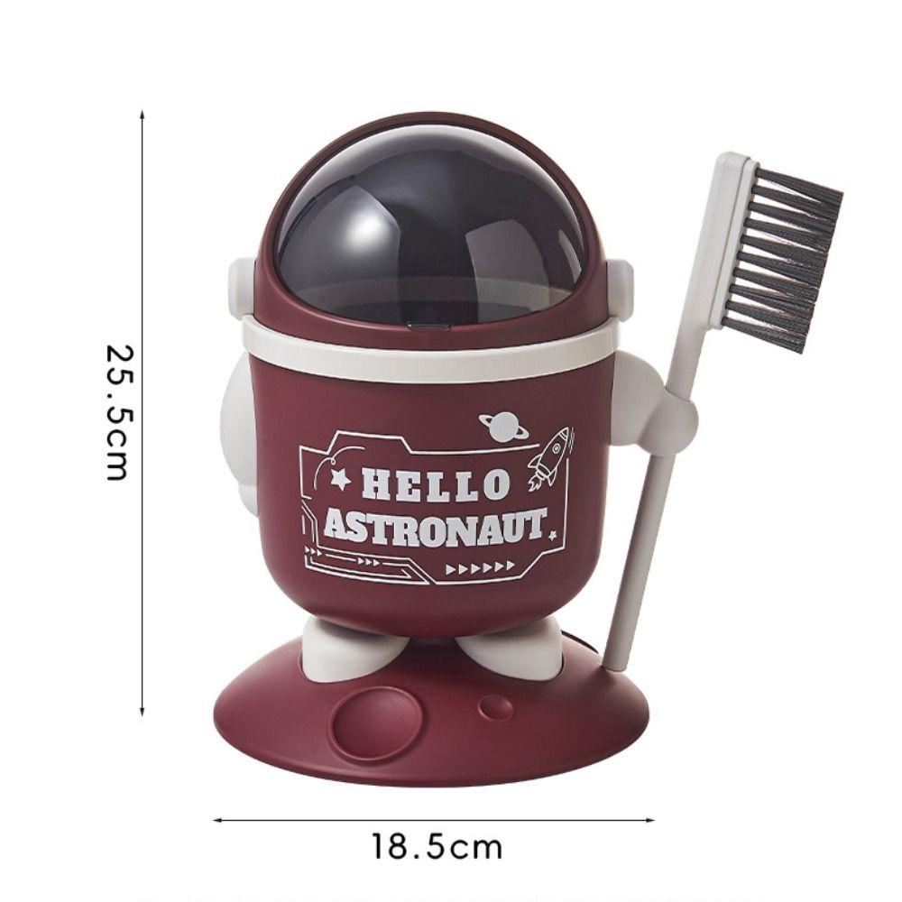 With Lid Astronaut Trash Can Creative Mini Dustbin Cute Desktop Garbage Can