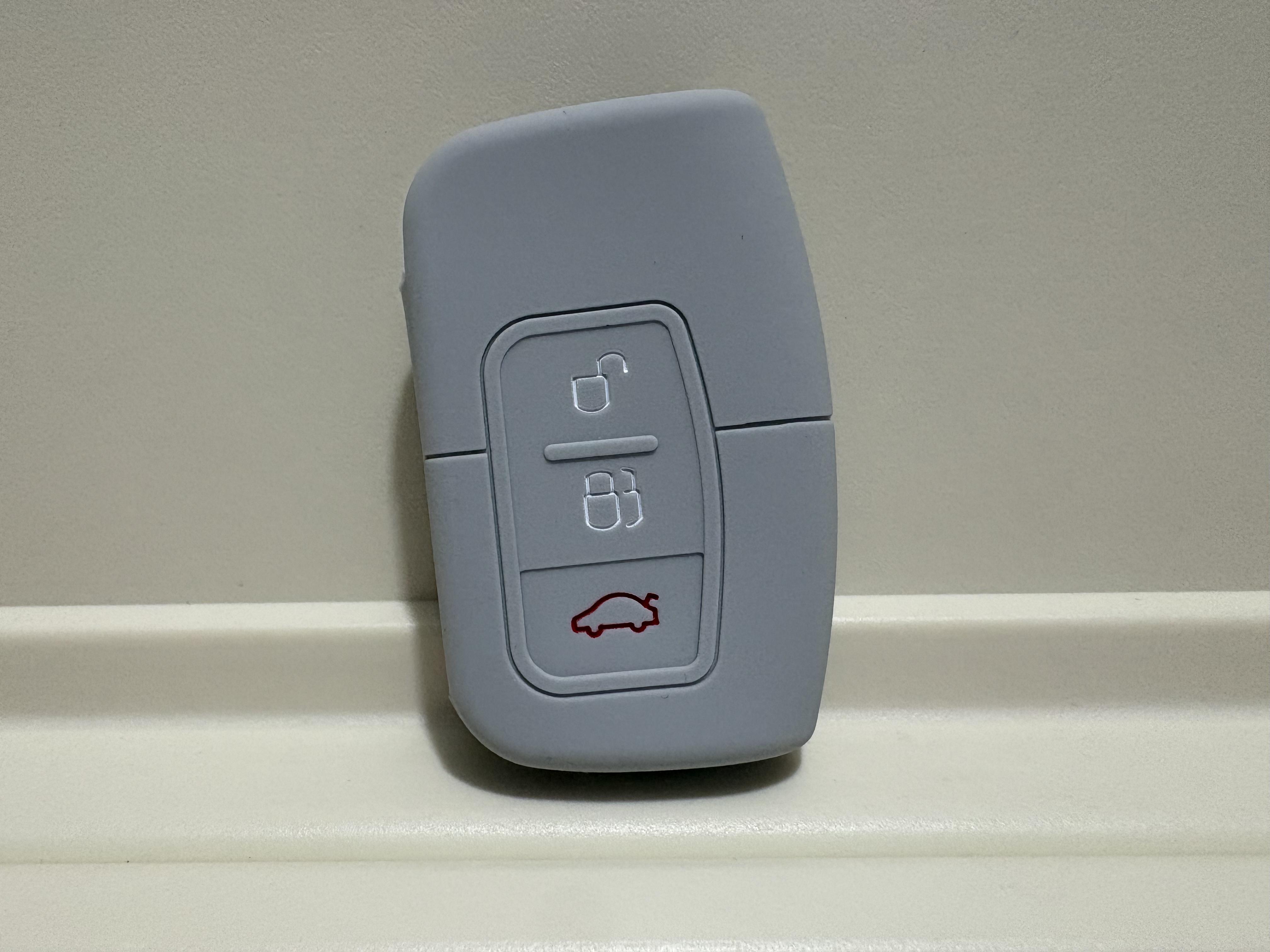

1Pc New Silicone Case For Ford Focus Mondeo Galaxy S-Max C-Max Ku Car Keyless Control Shell Holder 3 Buttons FOB Protector Parts сірий