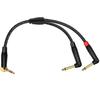 3.5mm To 2x6.35mm Adapter Cable 1/8inch to 1/4in Mono Sound Cable For Sound Recording Professional Applications