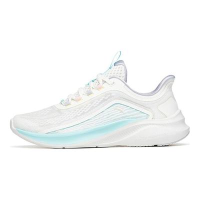 Feihong Shock Absorbing Non-Slip Wear-Resistant Breathable Lightweight Low-Top Running Shoes Women Sneaker White Blue 922225581-2