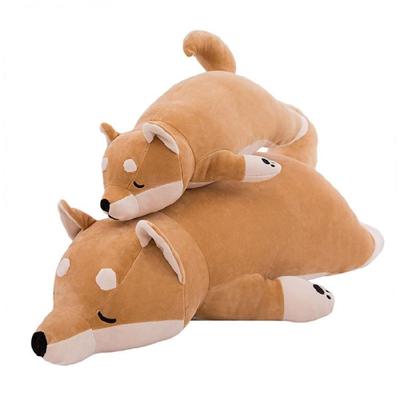 Entzückendes Shiba Inu Plüschtier Kissen Langes zum Umarmen Niedliches Stofftier Spielzeug Weich