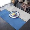 Manchester City Football Club Teppich für Wohnzimmer Schlafzimmer Zuhause Sofadekoration, Kinderspiel Rutschfeste Bodenmatte