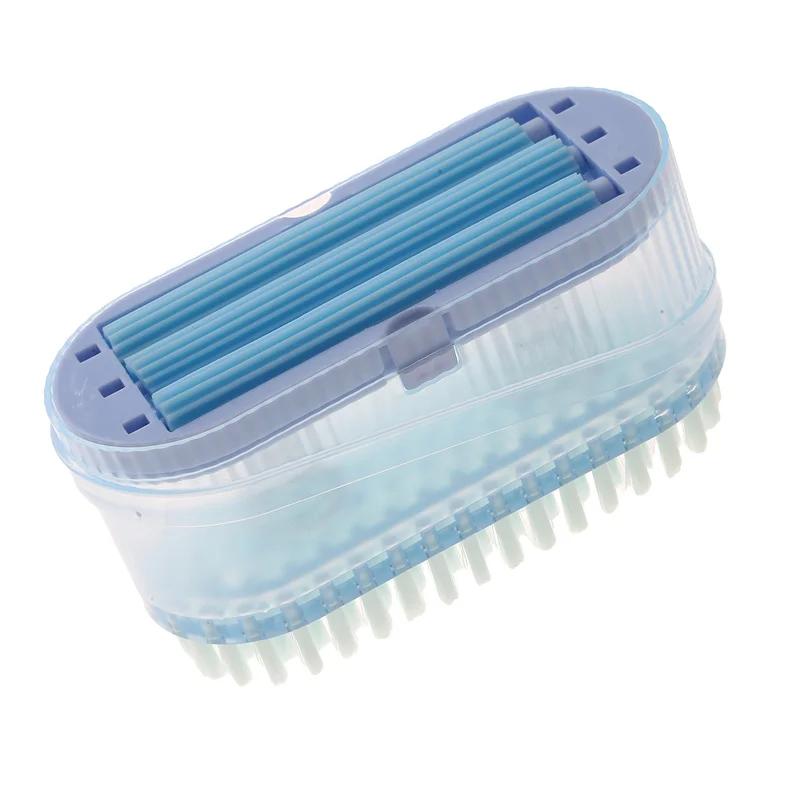 Soap Foaming Box Laundry Brush Two-in-one with Rollers Shoe Rubbing Brush Home Multi-functional Soap Draining and Storage Box