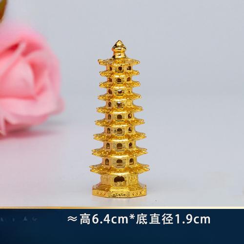 Buddhas Werkzeug aus Zinklegierung im chinesischen Stil, Amitabha Buddhas kleine Pagode, Kräuterornament des Apotheker-Buddha Feng Shui Buddhismus