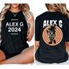 Alex G Funny Print T-shirt Fashion Style Gothic Casual Top Loose Short Sleeve Crew-neck Shirt