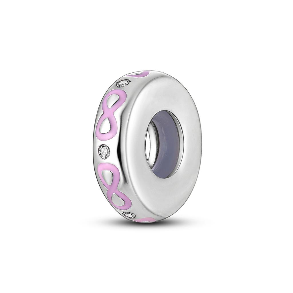Pink Series Copper Charm Bead Pendant Fit Original Bracelet Necklace Diy Jewelry Making For Woman Gift