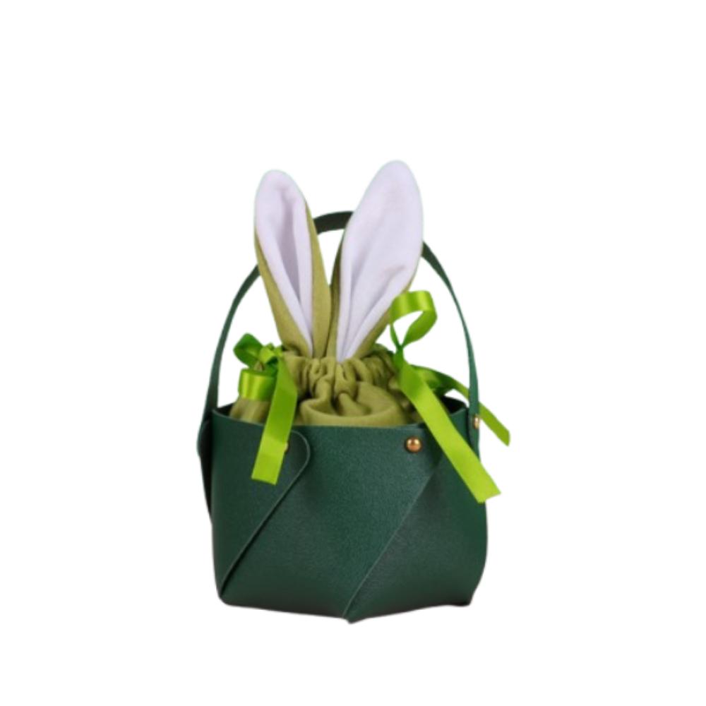 Cute Candy Drawstring Bag Festival Mini Handbag Creative Easter Bunny Ear Gift Bag  Kids Gifts