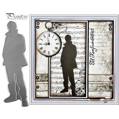 Mann Figur Schatten Schneiden Stirbt DIY Scrapbook Papier Karten Handwerk Punch Schablone