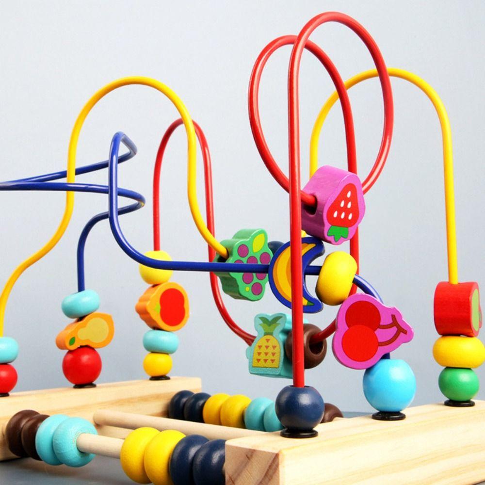 Math Puzzle Bead Maze Colorful Animals Early Education Toys Educational Toys  Baby Toddler