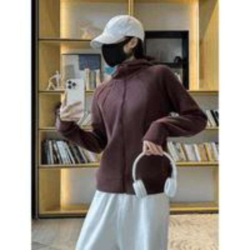 Women's Zipper Fall New Sports Sweatshirt Jacket Turtleneck Line Personalized Zipper Hoodie