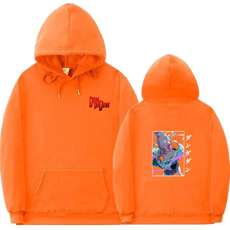 Unisex Anime-Inspired Hooded Sweatshirt With Ribbed Hem Loose Fit 81-90% Cotton 400g Weight Wear