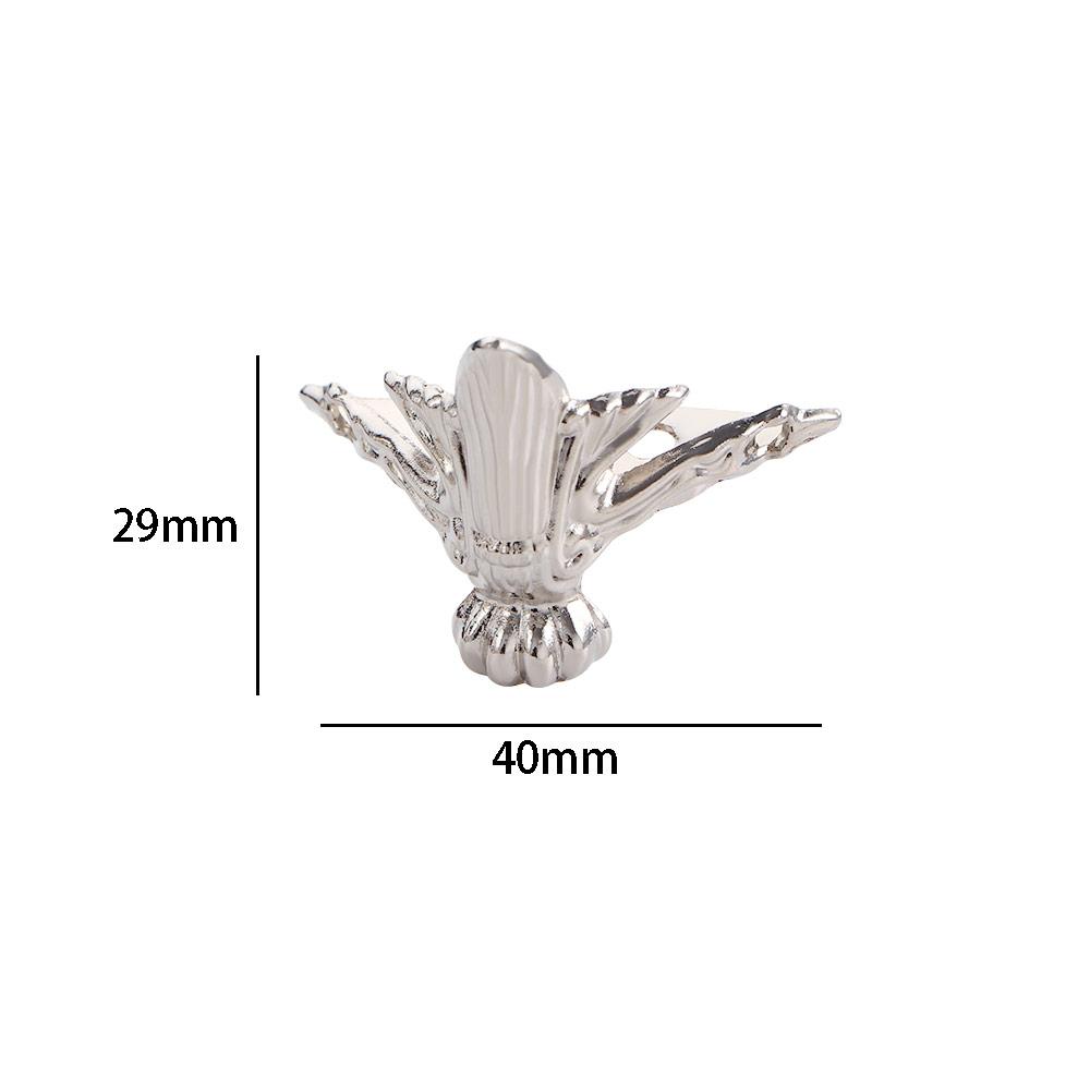 4pcs Antique Hardware Protector Jewelry Box Furniture Part Feet Leg Corner Furniture Leg Corner Bracket