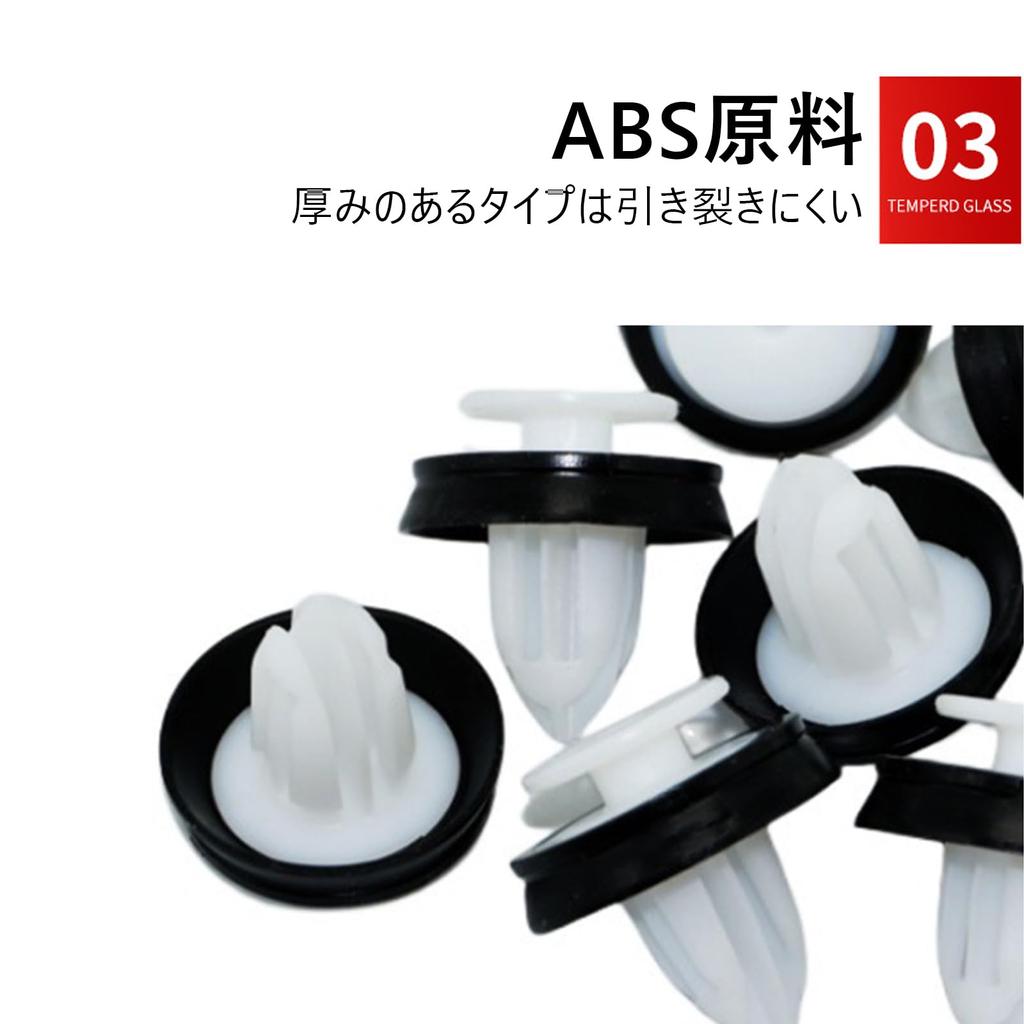 FineGood 20 Stück Auto Innenraum Clips Stoßfänger Clips Innenraum Clips mit Kunststoffnieten für Türverkleidung Polsterverkleidung Befestigungselemente