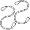 Stainless Steel Hanging Chain 100 Cm 3 Mm with 4 Carabiners – Kit of 2 Chains for Chair/hammock