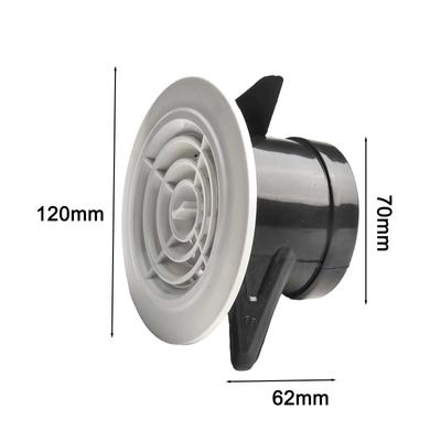 Screen Grille Louver Round Air Vent Office 118mmx72mm 4.65 X2.83 D*H Wall Mounted Air Vent Ceiling Mounted Vent