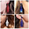 Women Fashion Bohemian Style Earrings Long Tassel Eardrop Dangle Earrings Fashion Jewelry