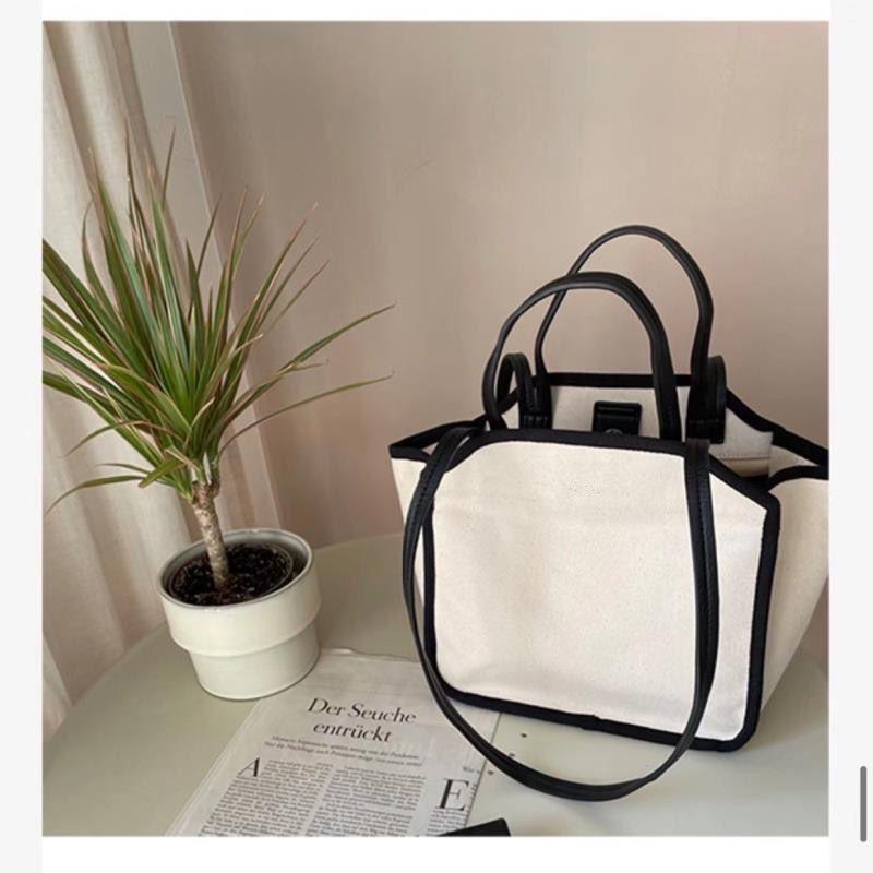 

Сумка Многофункциональная сумка для матери и ребенка Холщовая легкая сумка-тоут Сумка для бенто Сумка через плечо Кроссбоди Женская сумка чёрный