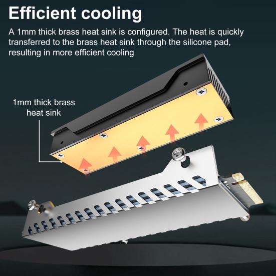 SSD Heat Sink Cooler with Fan Universal Compatibility 5V