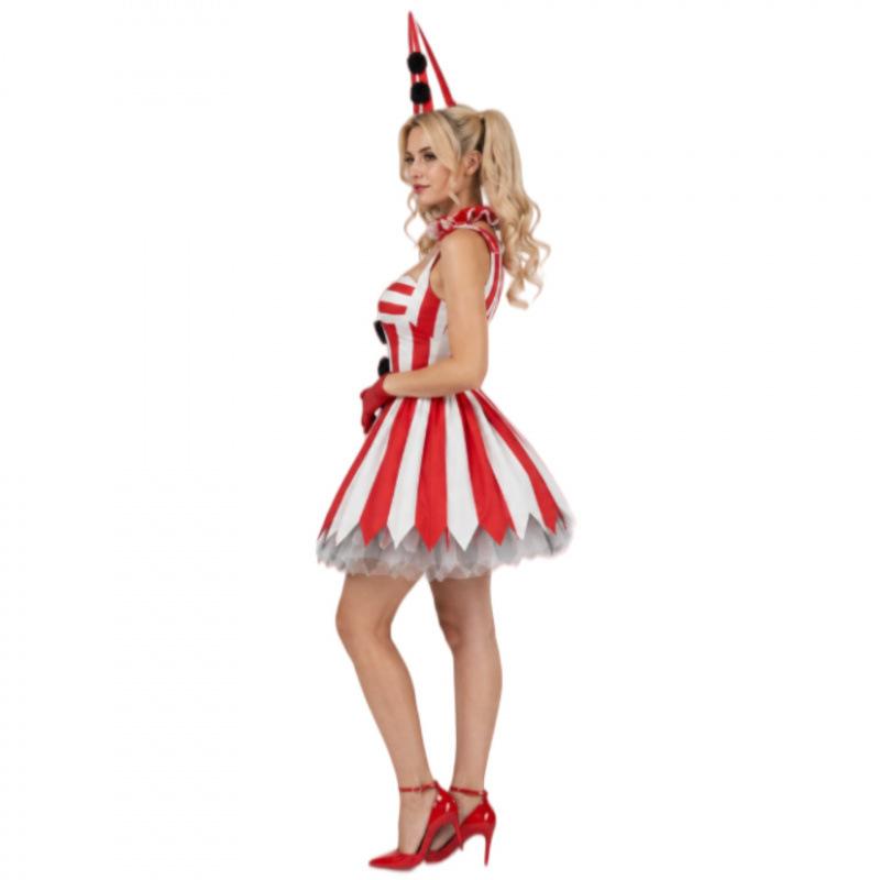 Halloween Cosplay Adult Clown Stage Show Costume Circus Game Costume Dress