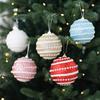 1pc 8cm Christmas Balls Ornament Glitter Xmas Tree Hanging Balls Pendant for Christmas Party Home Decor New Year Navidad Gift