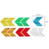 High Reflective Car Safety Reflective Arrow Stickers Car Motorcycle Truck Helmet Safe Warning Markers Decals Auto Exterior Decor