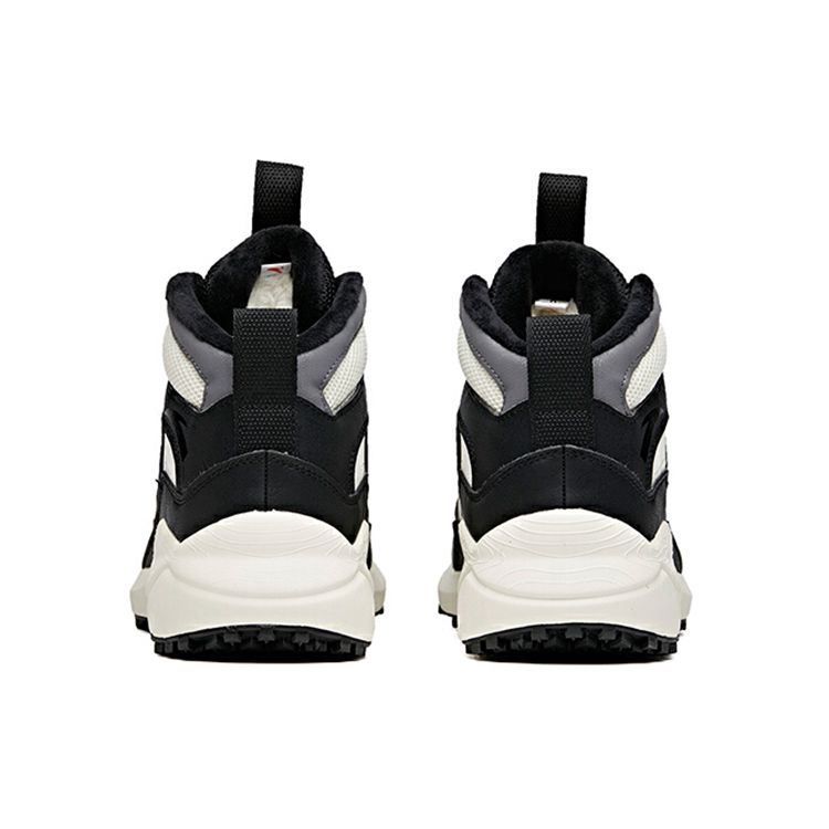 Anta Lifestyle Series Fabric Synthetic Leather Plush Shock Absorption Non-Slip Wear-Resistant Warm High-Top Casual Shoes Men Casual Shoes 112048986-3