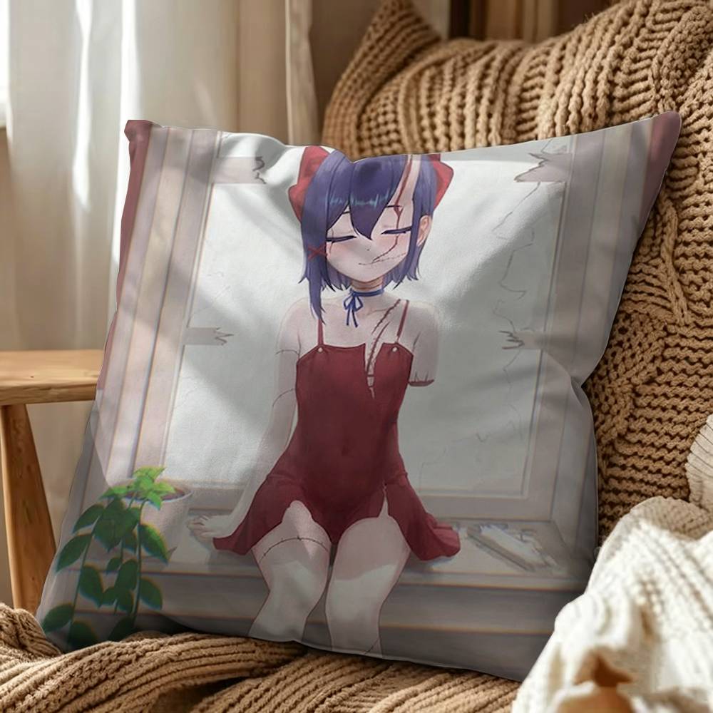 Game M-MiSide Mita Cute Square Double-Sided Printed Pillow Case Sofa Cushion Cover Bedroom Bedside Decor
