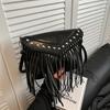 Cool Spice Girl Rivet Bag Women's New Fashion Tassel Shoulder Bag Summer Versatile Messenger Bag