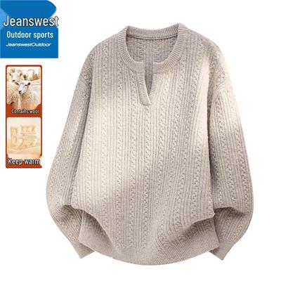 Jeanswest Herren Herbst/Winter Retro Strickpullover