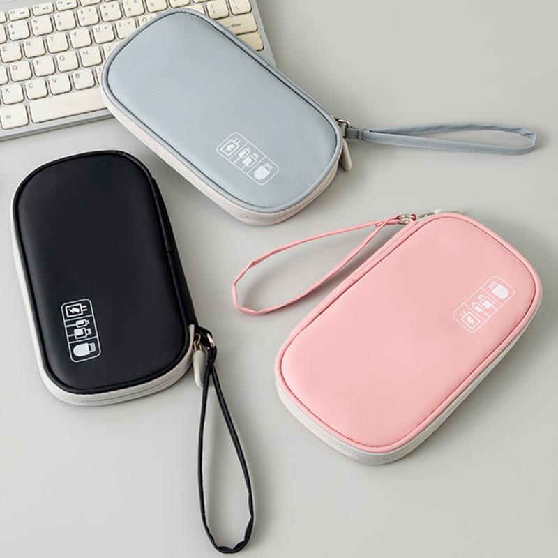 Borsa Organizer per Gadget da Viaggio Borsa per Cavi Digitali Custodia/Pochette Portatile per Accessori Elettronici per Cavo USB, Telefono, Hard Disk, Chiavetta USB