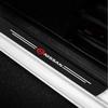 ASD1  Universal Leather Car Door Plate Sill Anti Scuff Protector Welcome Pedal Guard Sticker Center Cover For Nissan Juke Micra Leaf