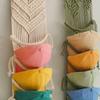 Bohemian Macrame Hat Hanger - Colorful Tassel Wall Organizer, Chic Home Decor for Caps.
